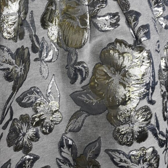 Eloquii Metallic Taupe Floral Brocade Mini Full Skirt 16 Party Wedding Event - Picture 2 of 9